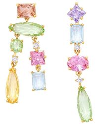 Uchi and Soto - Hanabi Mixed Stone Drop Mismatch Earrings - Lyst