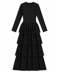 Rave on Trend - Tiered Knit Dress - Lyst