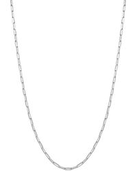 Spero London - Rectangular Link Chain Sterling Necklace - Lyst