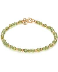 Nellou Jewellery - Jewel Bead August Birthstone Bracelet Plated Sterling - Lyst
