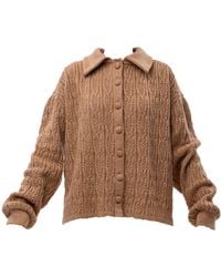 Maison Bogomil - Chunky Cable Knit Cardigan - Lyst