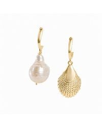 Silver Moon - Marine Echoes-Plated Sterling Earrings - Lyst