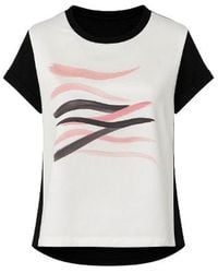 Conquista - Neutrals Cap Sleeve Print Top By Fashion - Lyst