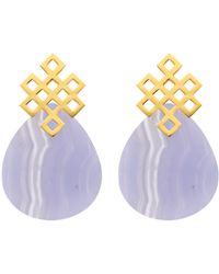 Lavani Jewels - Endless Knot Earrings - Lyst