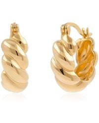 Cote Cache - Croissant Creole Hoop Earrings - Lyst