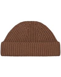 Paul James Knitwear - Heavyweight Extra Fine Merino Caster Fisherman Beanie - Lyst