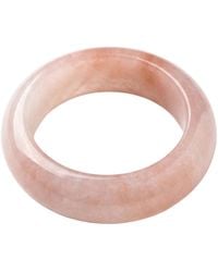 seree - Peach Blossom Jade Stone Ring - Lyst