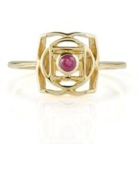 Charlotte's Web Jewellery - Root Chakra Vermeil Ring - Lyst