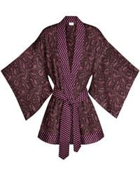Artemis Muse - One Of A Kind Recyled Sari Kimono Unique One Hundred And Thirty One - Lyst