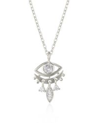 Spero London - Eye Drop Necklace Sterling - Lyst