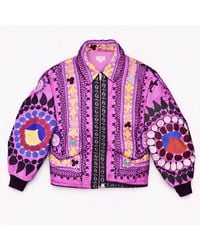 Zasta Studio - Unknown Tapestries Silk Bomber Jacket Medium C - Lyst
