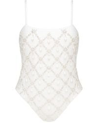 Oceanus - Calliope Thin Straps One Piece Swimsuit - Lyst
