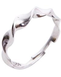 Spero London - Helical Sterling Ring Lightly Twisted Ring - Lyst