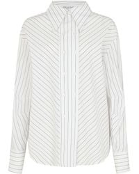 Lily and Lionel - Dapper Double Placket Stripe Shirt - Lyst