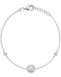 LÁTELITA London - Round Opal Bracelet Cz - Lyst
