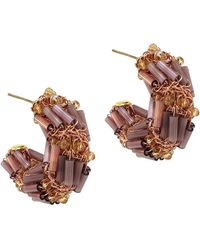 Lavish by Tricia Milaneze - Rose Breeze Mix Helix Mini Hoop Handmade Crochet Earrings - Lyst