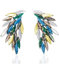 Elle Macpherson - Azael Wings Of Ipanema Xl Earrings, Natural Stones & Sterling Silver - Lyst