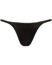 Black Heart Lingerie - Ruched Silk Thong - Lyst