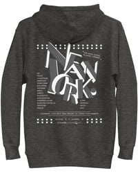 Anchor and Crew - Heather Gustatory New York Coffee Scene Cotton Blend Embroidered Hoodie - Lyst