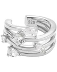 Vanhi - Vale Crystal Ear Cuff - Lyst