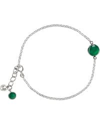 The Jewellery Store London - Onyx Chain Bracelet - Lyst