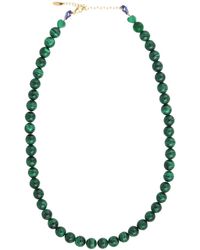 Kris Nations - Malachite Baller Gemstone Beaded Necklace - Lyst