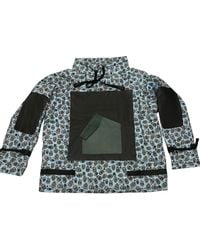 Zasta Studio - Square Hoody Skull Cotton & Leather Hybrid Sweatshirt - Lyst