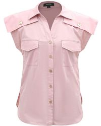 Smart and Joy - Sleeveless Shirt With Shoulder Flaps - Lyst