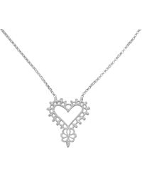 Zoe & Morgan - Heart Necklace - Lyst