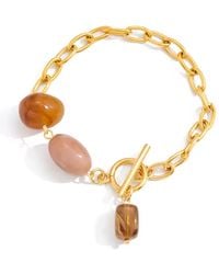 Olivia Le - Neutrals Neutral Resin Stone Charm Bracelet - Lyst