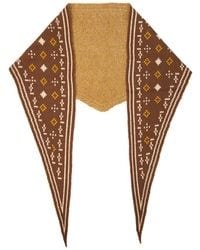 Saachi - Foulard Knit Triangle Scarf - Lyst