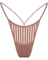 MONIQUE MORIN LINGERIE - Vertigo Micro-g Thong Mushroom - Lyst