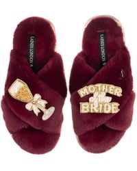 Laines London - Classic Laines Slippers With Mother Of The Bride Brooches - Lyst