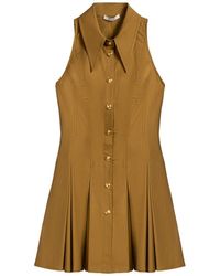 Nocturne - Sleeveless Pleated Mini Dress - Lyst