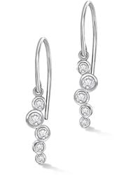 Dower & Hall - Solid & Diamonds Small Cascade Drop Earrings - Lyst