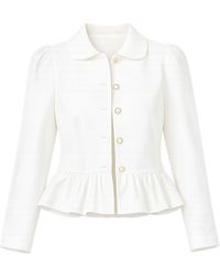 Yumi' - Peplum Fitted Jacket - Lyst