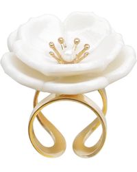 POPORCELAIN - Plum Blossom Statement Ring - Lyst