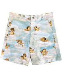 Quillattire - Sky And Cupid Print Shorts - Lyst
