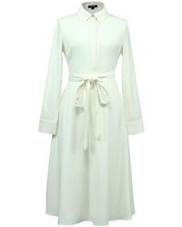 Smart and Joy - Fit-And-Flare Tailor Shirt-Dress Crossedf Belt - Lyst