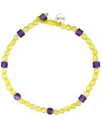 Tillie Beads - Lemon Daily Wear Carnival Bead Necklace - Lyst