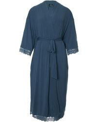 Pretty You London - Bamboo Lace Kimono Robe - Lyst