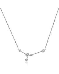 Genevieve Collection - Cancer Zodiac Constellation Necklace 18K & Diamond - Lyst