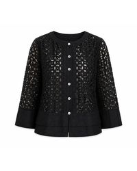 MARICEL - Costanza Sangallo Linen Cropped Jacket - Lyst