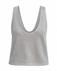 Marianne by Marie Jordane - Elegant Low-Back Lurex Top Sasha Made - Lyst