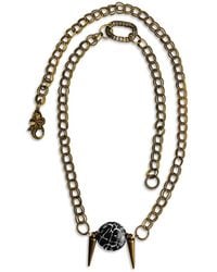 Bellus Domina - Long Onyx Chain Necklace - Lyst