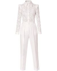AGGI by HALEWSKI - Aylin Aesthetic Lace Top Jumpsuit - Lyst