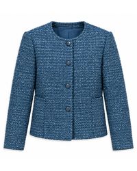 Stovaria - Handwoven Textured Wool Winter Jacket - Lyst