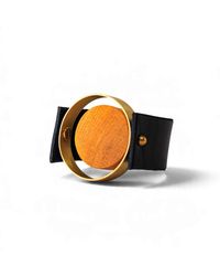 Svetlana Vukov - Neutrals Wood Solar Disc Bracelet - Lyst