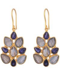 Opium Jewels - Peacock Tail Drops - Lyst