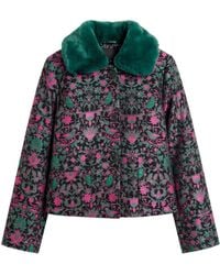 Louche - Apple Belle Plume Fur Trim Cropped Jacket - Lyst